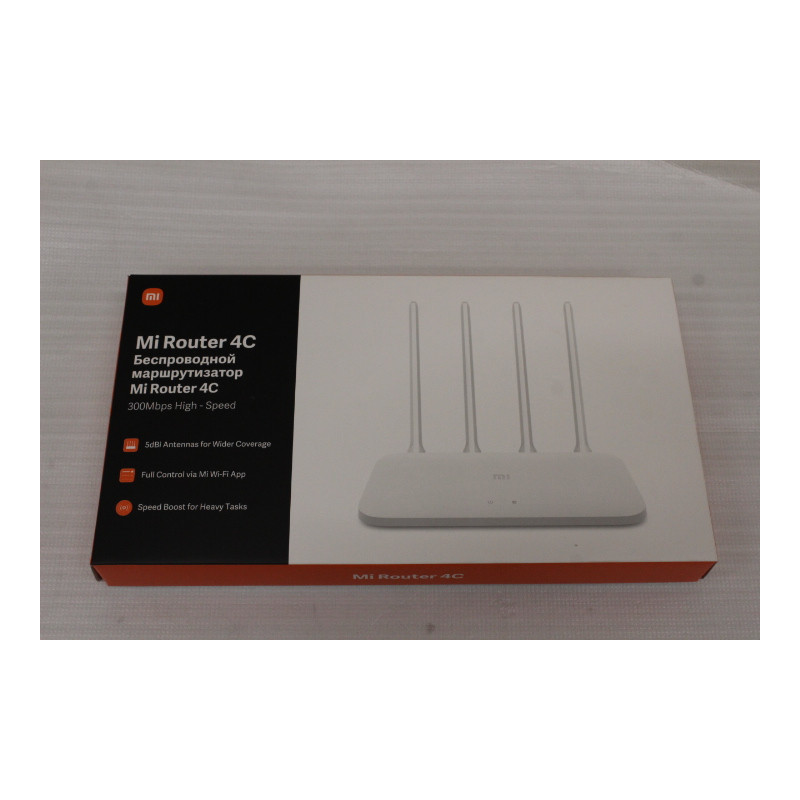 SALE OUT. Xiaomi Mi Router 4C | Xiaomi Mi Router 4C | 802.11n | 300 Mbit/s | Ethernet LAN (RJ-45) ports 3 | Antenna type 4 Exter