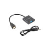 Lanberg HDMI, Mini Jack 3.5 mm, VGA Adapter | AD-0017-BK | 20 m