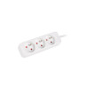 Lanberg Cable Power Strip, 3X French Outlets Quality-Grade Copper, 1.5 m | PS0-03E-0150-W