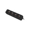 Lanberg Cable Power Strip, 4X French Outlets Quality-Grade Copper, 1.5 m | PS0-04E-0150-BK