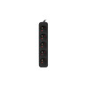 Lanberg Cable Power Strip, 5X French Outlets Quality-Grade Copper, 1.5 m | PS0-05E-0150-BK