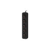 Lanberg Cable Power Strip, 5X French Outlets Quality-Grade Copper, 1.5 m | PS0-05E-0150-BK