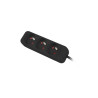 Lanberg Cable Power Strip, 3X French Outlets Quality-Grade Copper, 3 m | PS0-03E-0300-BK