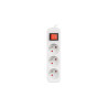 Lanberg Cable Power Strip, 3X French Outlets with Switch, Quality-Grade Copper, 1.5 m | PS1-03E-0150-W