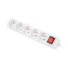 Lanberg Cable Power Strip, 5X French Outlets with Switch, Quality-Grade Copper, 3 m | PS1-05E-0300-W