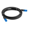 Lanberg Patchcord Cat.6A S/FTP LSZH CCA Black Fluke Passed | PCF6A-10CC-0050-BK | 0.5 m