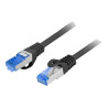 Lanberg Patchcord Cat.6A S/FTP LSZH CCA | PCF6A-10CC-0150-BK | 1.5 m