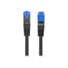 Lanberg Patchcord Cat.6A S/FTP LSZH CCA | PCF6A-10CC-0200-BK | 2 m