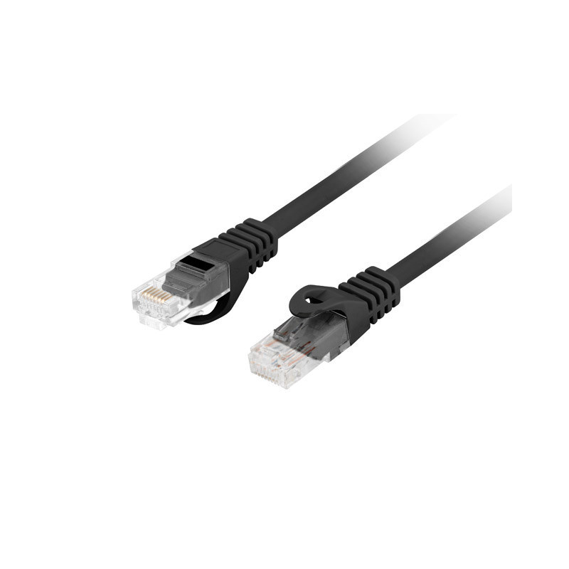 Lanberg Patchcord Cat.6 UTP LSZH CU | PCU6-10CU-0050-BK | 0.5 m