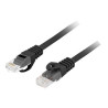 Lanberg Patchcord Cat.6 UTP LSZH CU | PCU6-10CU-1000-BK | 10 m