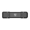 Silicon Power Portable External SSD | DS72 | 2000 GB | USB Type-A/USB Type-C 3.2 Gen 2 | Black