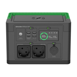 APC OffGrid Portable Power Station 330, 230V, 332Wh Lithium-ion, LCD, 2 CEE 7/3 Schuko outlets, Sinewave, 3 USB-A, 1 USB-C, Wire
