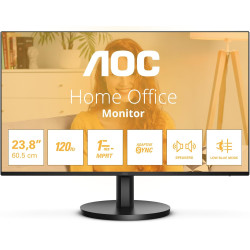 AOC 24B3QA2 | 24 " | IPS | FHD | 16:9 | 120 Hz | 1 ms | 1920 x 1080 pixels | 300 cd/m | HDMI ports quantity 1 | Black