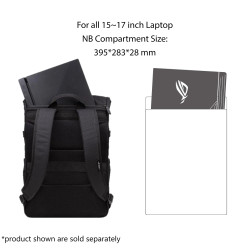 Asus BP4701 ROG BACKPACK/15_17 | Asus BP4701 | Notebook carrying backpack | Fits up to size 17 " | Backpack | Black