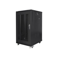 Lanberg | Rack cabinet 19" free-standing 22U/600x800 (flat pack) with mesh door | FF01-6822-23B | Black