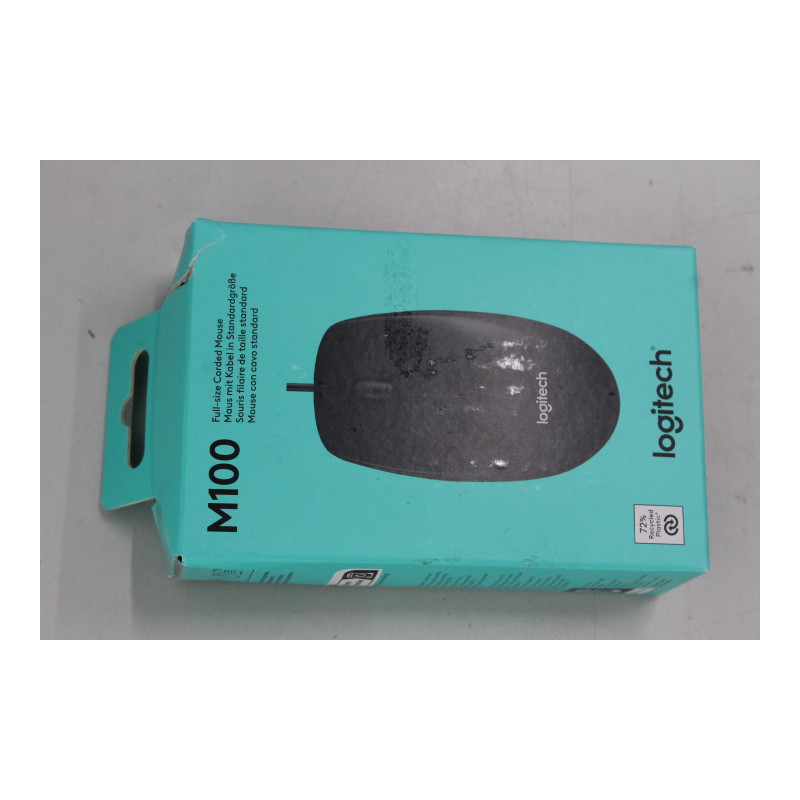 SALE OUT. Logitech M100 Optical USB, Black | Logitech Mouse | M100 | Optical | Optical mouse | Wired | Black | DAMAGED PACKAGING