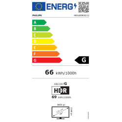 Philips OLED 4K Ambilight TV | 48OLED820/12 | 48 | Smart TV | Google TV | Grey