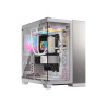 Corsair PC Case | 6500X Dual Chamber | White/Satin Gray Aluminum | Mid-Tower | Power supply included No
