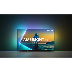 Philips OLED 4K Ambilight TV | 77OLED820/12 | 77 | Smart TV | Google TV | Grey
