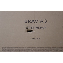 Sony K65S35B Bravia 3 | 65 | Smart TV | Android TV | QFHD | Black | DAMAGED PACKAGING