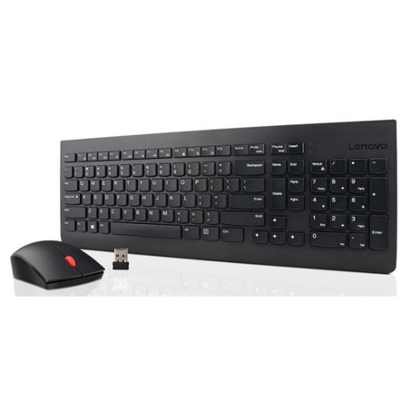Lenovo | Essential | Essential Wireless Keyboard and Mouse Combo - US English with Euro symbol | Keyboard and Mouse Set | Wirele