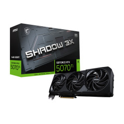 MSI GeForce RTX 5070 Ti 16G SHADOW 3X OC | NVIDIA | 16 GB | GeForce RTX 5070 Ti | HDMI ports quantity 1 | PCI Express Gen 5