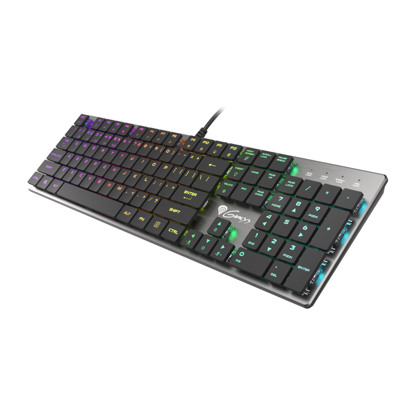 GENESIS THOR 420 Gaming Keyboard, US Layout, Wired, Silver | Genesis | THOR 420 | Silver | Gaming keyboard | Wired | RGB LED lig