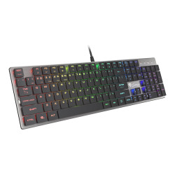 GENESIS THOR 420 Gaming Keyboard, US Layout, Wired, Silver | Genesis | THOR 420 | Silver | Gaming keyboard | Wired | RGB LED lig