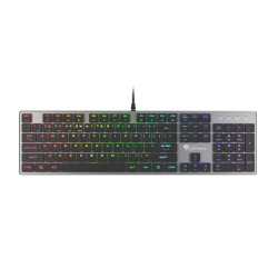 GENESIS THOR 420 Gaming Keyboard, US Layout, Wired, Silver | Genesis | THOR 420 | Silver | Gaming keyboard | Wired | RGB LED lig