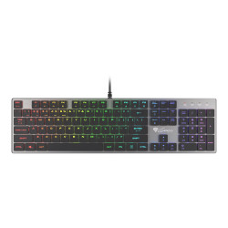 GENESIS THOR 420 Gaming Keyboard, US Layout, Wired, Silver | Genesis | THOR 420 | Silver | Gaming keyboard | Wired | RGB LED lig