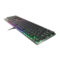GENESIS THOR 420 Gaming Keyboard, US Layout, Wired, Silver | Genesis | THOR 420 | Silver | Gaming keyboard | Wired | RGB LED lig