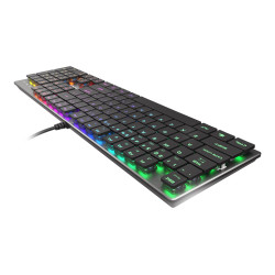 GENESIS THOR 420 Gaming Keyboard, US Layout, Wired, Silver | Genesis | THOR 420 | Silver | Gaming keyboard | Wired | RGB LED lig