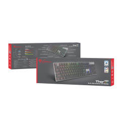 GENESIS THOR 420 Gaming Keyboard, US Layout, Wired, Silver | Genesis | THOR 420 | Silver | Gaming keyboard | Wired | RGB LED lig