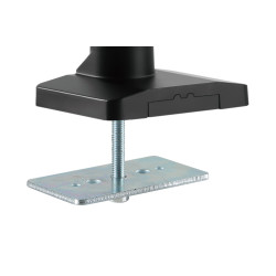 Digitus Desk Mount | Universal Single Monitor Mount with Gas Spring and Clamp Mount | Adjustable Height, Rotate, Tilt, Swivel | 