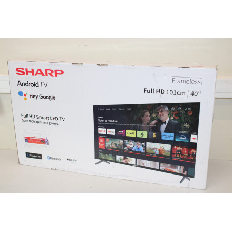 Sharp | 40FH2EA | 40" (101 cm) | Smart TV | Android TV | FHD | Black | DAMAGED PACKAGING