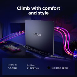 Lenovo Legion Pro 5 16IAX10 | Eclipse Black | 16 " | OLED | WQXGA | 2560 x 1600 pixels | Glossy | Intel Core Ultra 7 | 255HX | 3