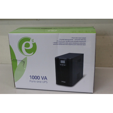 SALE OUT. Energenie EG-UPS-PS1000-01 1000VA pure sine wave UPS, LCD display, USB, black | EnerGenie Pure sine wave UPS with LCD 
