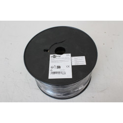 SALE OUT. Goobay CAT 6 network cable, U/UTP, 100 m, Black | Goobay Network cable | CAT 6 U/UTP | AWG 23/1 | Cable length: 100 m 