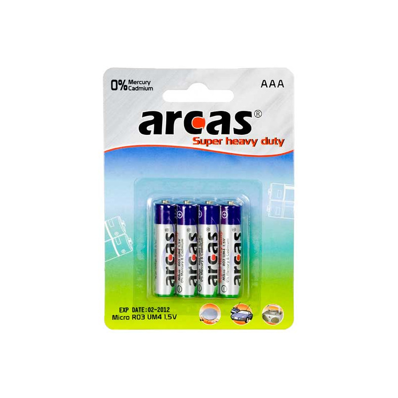 Arcas | AAA/R03 | Super Heavy Duty | 4 pc(s)