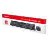 Gembird | Keyboard and mouse | KBS-W-01 | Keyboard and Mouse Set | Wireless | Mouse included | Batteries included | US | Black |