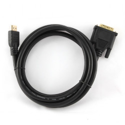 Gembird | HDMI to DVI cable (Single Link) | HDMI 19pin male | DVI 18+1pin male | HDMI to DVI-D | 0.5 m