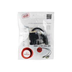 Gembird | HDMI to DVI cable (Single Link) | HDMI 19pin male | DVI 18+1pin male | HDMI to DVI-D | 0.5 m