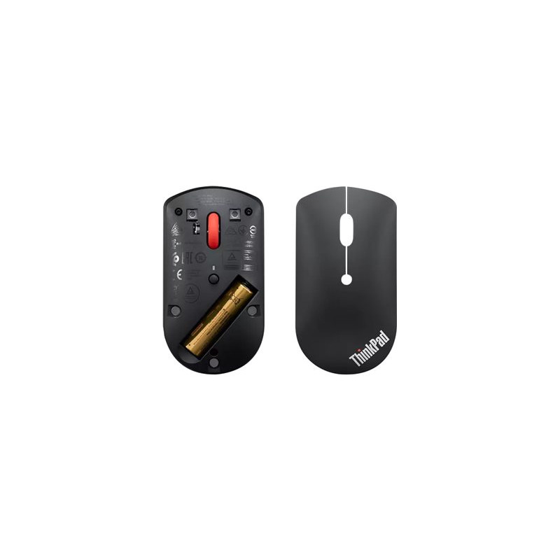 Lenovo | ThinkPad Bluetooth Silent Mouse | Wireless | Bluetooth 5.0 | Black | 1 year(s)