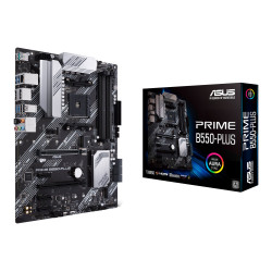 Asus | PRIME B550-PLUS | Processor family AMD | Processor socket AM4 | DDR4 DIMM | Memory slots 4 | Supported hard disk drive in