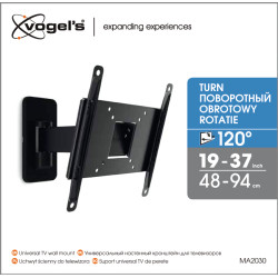 Vogels | Wall mount | MA2030-A1 | Full motion | 19-40 " | Maximum weight (capacity) 15 kg | Black