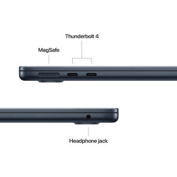 Apple MacBook | Air | Midnight | 13 " | IPS | 2560 x 1664 pixels | Apple M4 | 16 GB | Solid-state drive capacity 256 GB | Apple 