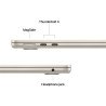 Apple MacBook | Air | Starlight | 13 " | IPS | 2560 x 1664 pixels | Apple M4 | 16 GB | Solid-state drive capacity 256 GB | Apple