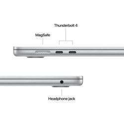 Apple MacBook Air 15 Apple M4 10C CPU, 10C GPU/16GB/512GB SSD/Silver/RUS | Apple