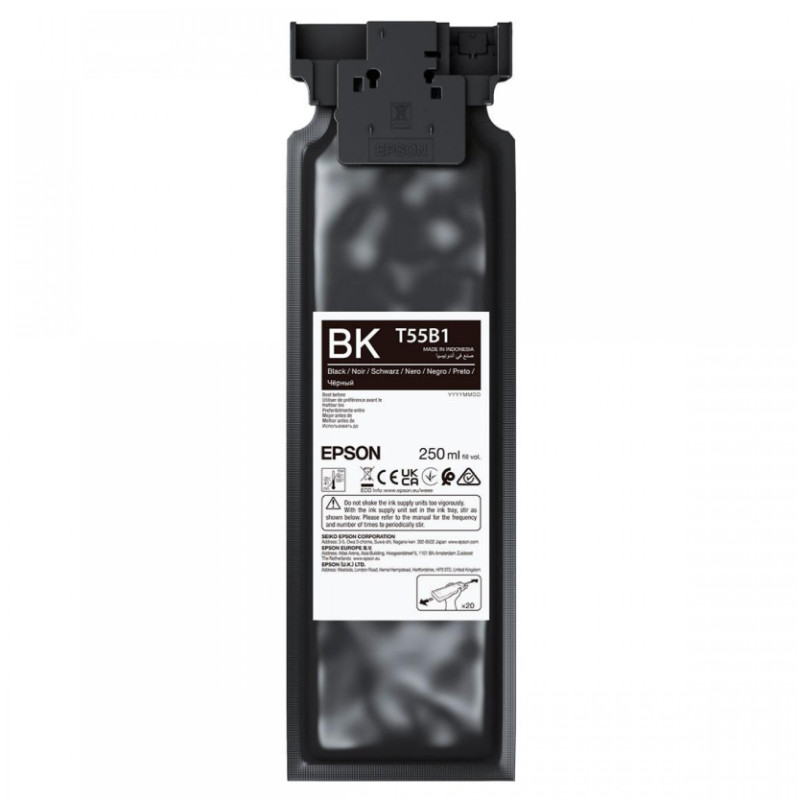 Epson UltraChrome DG2 T55B100 (250ml) | Ink Cartrige | Black