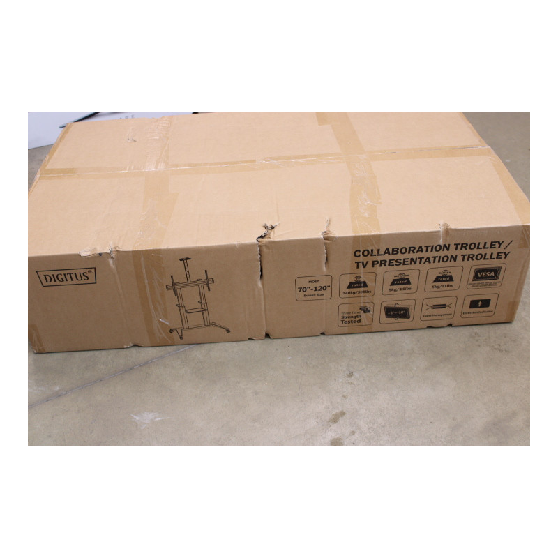 SALE OUT. DIGITUS TV Cart, 70-120" 140 kg max., Black | Digitus | Other | 70-120 " | Maximum weight (capacity) 140 kg | DAMAGED 